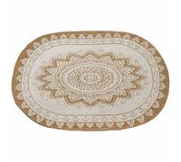 vidaXL Tappeti per area Naturale con stampa bianca 122 x 183 cm Juta