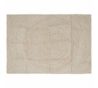 vidaXL Tappeti per area Naturale e Bianco 120 x 170 cm Juta
