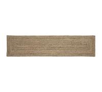 vidaXL Tappeto Juta Rettangolare 60 x 200 cm Naturale e Nero – Moderno, fatto a mano, eco-friendly