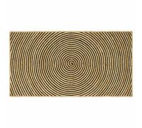 vidaXL Tappeti per area Nero 80 x 150 cm Juta
