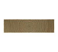 vidaXL Tappeti per area Nero 80 x 300 cm Juta