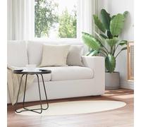 vidaXL Tappeti per area Ovale HUARTE Crema 80 x 150 cm 100% Poliestere