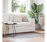 vidaXL Tappeti per area Ovale HUARTE Grigio 80 x 150 cm