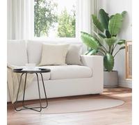 vidaXL Tappeti per area Ovale HUARTE Sabbia 80 x 150 cm