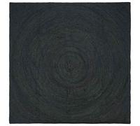 vidaXL Tappeti per area Quadrato Grigio scuro 300 x 300 cm Juta