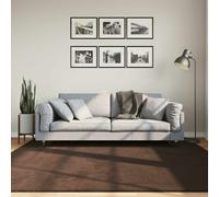 vidaXL Tappeti per area Quadrato HUARTE Marrone 200 x 200 cm