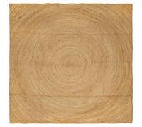 vidaXL Tappeti per area Quadrato Marrone 200 x 200 cm Juta