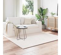 vidaXL Tappeti per area Quadrato SIROLO Crema 200 x 200 cm Poliestere