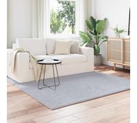 vidaXL Tappeti per area Quadrato SIROLO Grigio 200 x 200 cm Poliestere