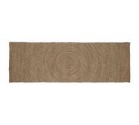 vidaXL Tappeti per area Rettangolare Grigio 80 x 300 cm Juta