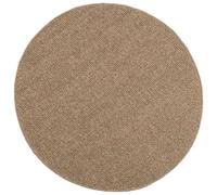 vidaXL Tappeti per area Rotondo AGIRA Naturale Ø 160 CM Poliestere