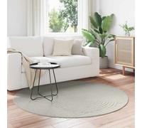 vidaXL Tappeti per area Rotondo PALMERAS Verde Ø 200 CM Poliestere