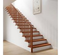vidaXL Tappeti per scale 16 pz 90 x 30 x 2 cm Marrone