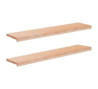 vidaXL Tappeti per scale 2 pz 120 x 30 x 2 cm Naturale