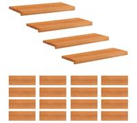 vidaXL Tappeti per scale 20 pz 70 x 30 x 2 cm Marrone Chiaro | Questi gradini sono realizzati in legno di faggio massiccio, utilizzate questi gradini in legno per esporre oggetti