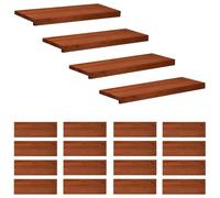 vidaXL Tappeti per scale 20 pz 80 x 30 x 2 cm Marrone