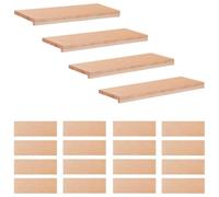 vidaXL Tappeti per scale 20 pz 80 x 30 x 2 cm Naturale
