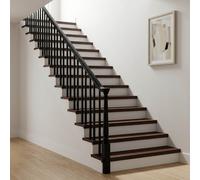 vidaXL Tappeti per scale 20 pz 90 x 30 x 2 cm Marrone Scuro