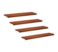 vidaXL Tappeti per scale 4 pz 110 x 30 x 2 cm Marrone