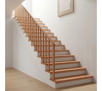 vidaXL Tappeti per scale 8 pz 70 x 25 x 2 cm Naturale