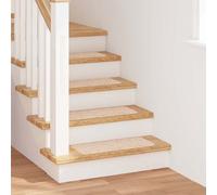 vidaXL Tappetini Antiscivolo per Scale 15 pz 60 x 25 cm Crema PP