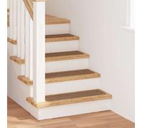 vidaXL Tappetini Antiscivolo per Scale 15 pz 75 x 20 cm Giallo PP