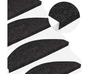 vidaXL Tappetini Autoadesivi per Scale 10pz Antracite 65x22,5x3,5 cm