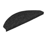 vidaXL Tappetini autoadesivi per scale 15 pz 65x22,5x3,5 cm Antracite