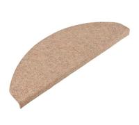 vidaXL Tappetini Autoadesivi per Scale 15 pz 65x22,5x3,5 cm Beige