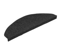 vidaXL Tappetini Autoadesivi per Scale 15 pz 65x22,5x3,5 cm Neri