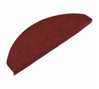 vidaXL Tappetini Autoadesivi per Scale 15 pz 65x22,5x3,5 cm Rossi