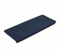 vidaXL Tappetini Autoadesivi per Scale 15 pz 65x24,5x3,5 cm Blu