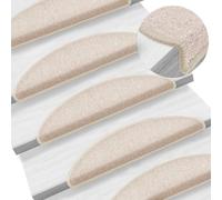 vidaXL Tappetini per scale 15 pz 56x17x3 cm Talpa Semicircolari