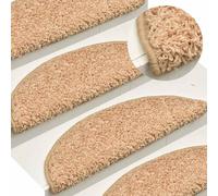 vidaXL Tappetini per scale 15 pz 65x21x4 cm Oro Semicircolari Grandi