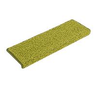 vidaXL Tappetini per Scale 15 pz 65x21x4 cm Verde Bordo Rettangolare