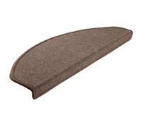 vidaXL Tappetini per Scale 15 pz 65x24x4 cm Marrone caffè Semicircolari Grandi