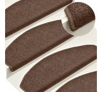 VIDAXL - Tappetini per Scale 15 pz Marroni 65x24x4 cm