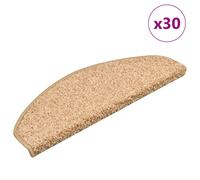 vidaXL Tappetini per scale 30 pz 65x21x4 cm Oro Semicircolari Grandi