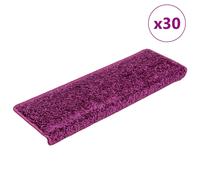 vidaXL Tappetini per Scale 30 pz 65x21x4 cm Viola