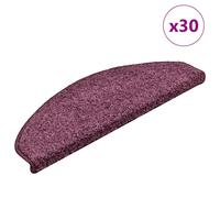 vidaXL Tappetini per scale 30 pz 65x21x4 cm Viola scuro Semicircolari Grandi