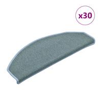 vidaXL Tappetini per scale 30 pz 65x24x4 cm Blu mare Semicircolari Grandi