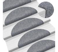 AX 15 Tappetini Scalini Gradini Grigio Insonorizzati Agugliato 56x17x3cm 132693