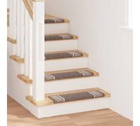vidaXL Tappetini per scale autoadesivi 15 pz 65 x 21 x 4 cm Non-Slip