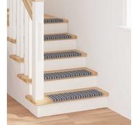 vidaXL Tappetini per scale autoadesivi 15 pz 65 x 21 x 4 cm Non-Slip