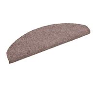 vidaXL 15x Tappetini Autoadesivi per Scale 65x21x4cm Crema Passatoia Stuoino