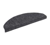 vidaXL 15x Tappetini Autoadesivi per Scale 65x21x4 cm Grigio Scuro Passatoia