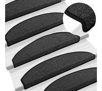 vidaXL Tappetini per scale autoadesivi 15 pz 80 x 24,5 x 3,5 cm