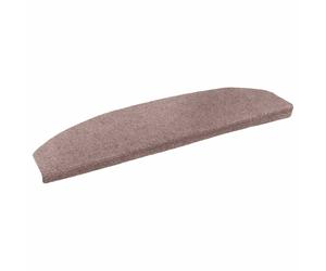 vidaXL Tappetini per scale autoadesivi 15 pz 80 x 24,5 x 3,5 cm Beige