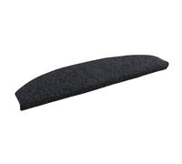 vidaXL Tappetini per scale autoadesivi 15 pz 80 x 24,5 x 3,5 cm Nero