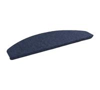 vidaXL Tappetini per scale autoadesivi 15 pz 80 x 28 x 3,5 cm Blu